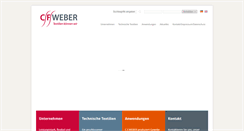 Desktop Screenshot of cfweber.de